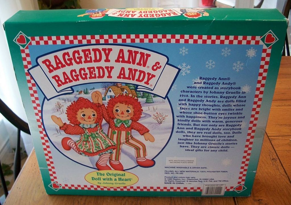 Raggedy Ann & Raggedy Andy Doll Mint In Box Raggedy Ann & Raggedy Andy Doll Mint In Box