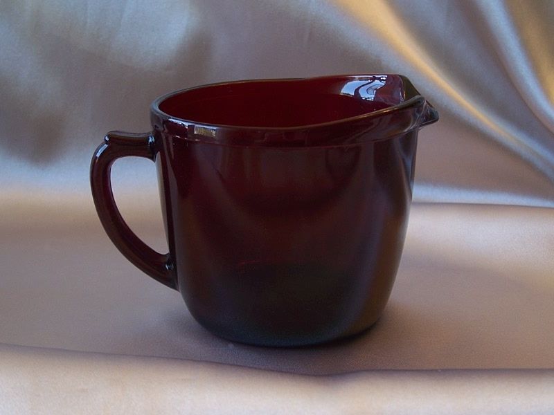 Anchor Hocking Royal Ruby Glass Sugar And Creamer Anchor Hocking Royal Ruby Glass Sugar And Creamer
