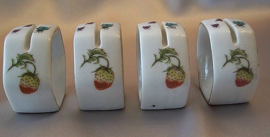 Four Ceramic Ardalt Napkin Rings Four Ceramic Ardalt Napkin Rings
