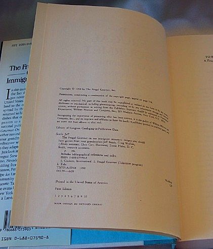 The Frugal Gourmet On our Immigrant Ancestors Cookbook The Frugal Gourmet On our Immigrant Ancestors Cookbook