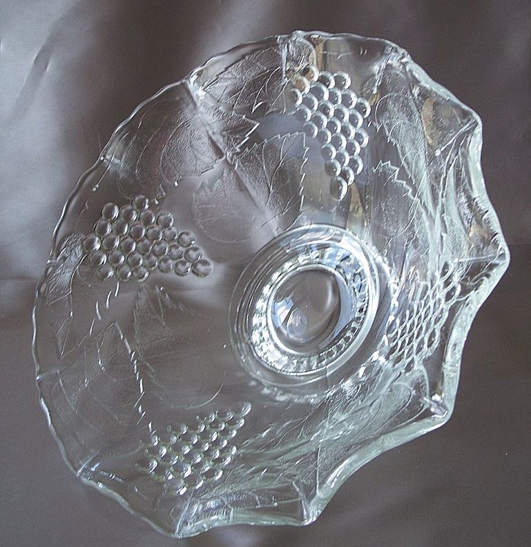 Harvest Grape Crystal Footed Bowl Colony or Indiana Harvest Grape Crystal Footed Bowl Colony or Indiana