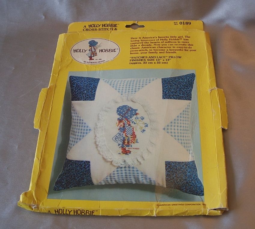 Holly Hobbie Cross Stitch And Applique Pillow Kit from ...