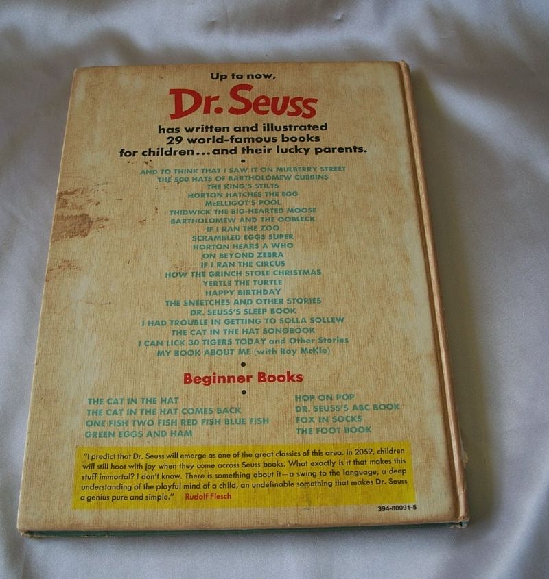 Vintage Dr. Seuss's Sleep Book Vintage Dr. Seuss's Sleep Book