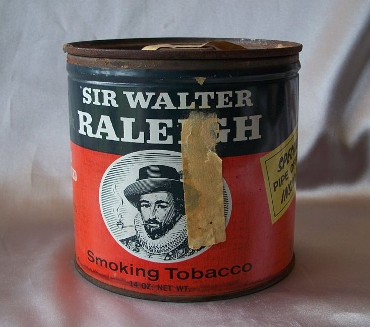 Sir Walter Raleigh Smoking Tobacco Tin From Colemanscollectibles On