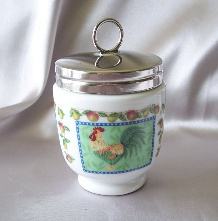 Royal Worcester Farmyard Cockerel Egg Coddler from colemanscollectibles