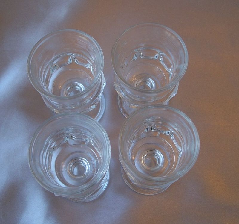 Crystal Indiana Glass Thumbprint Stem Crystal Indiana Glass Thumbprint Stem