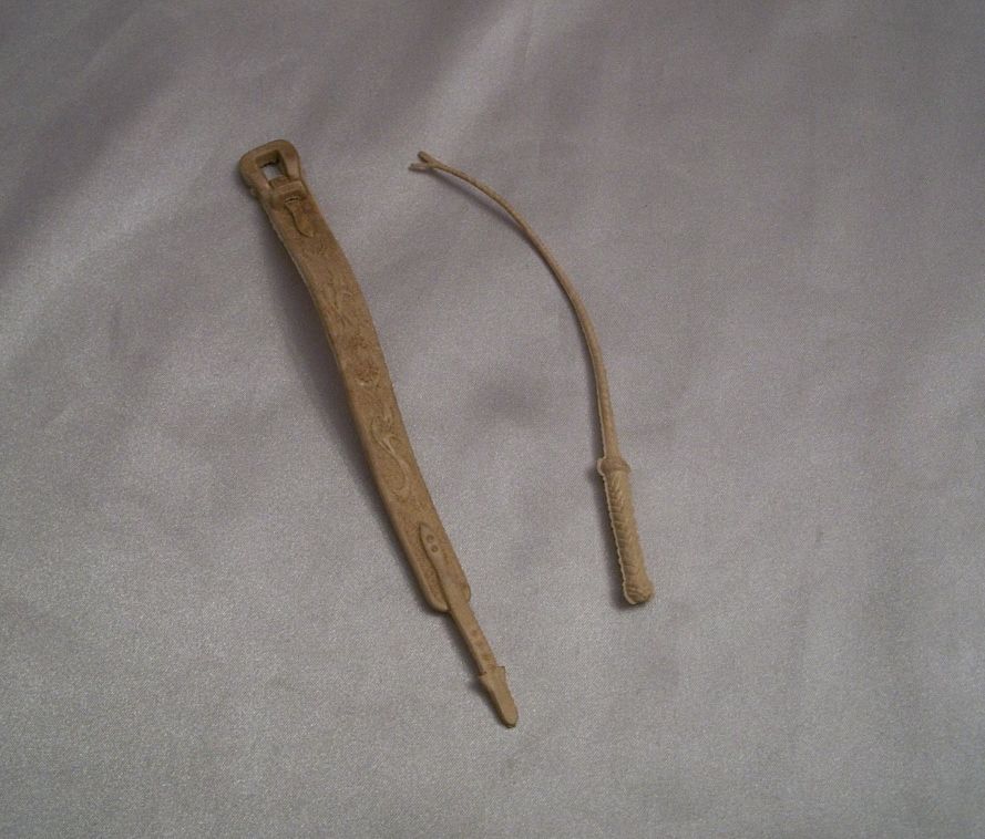 Marx Jane West Plastic Whip and Belt Marx Jane West Plastic Whip and Belt