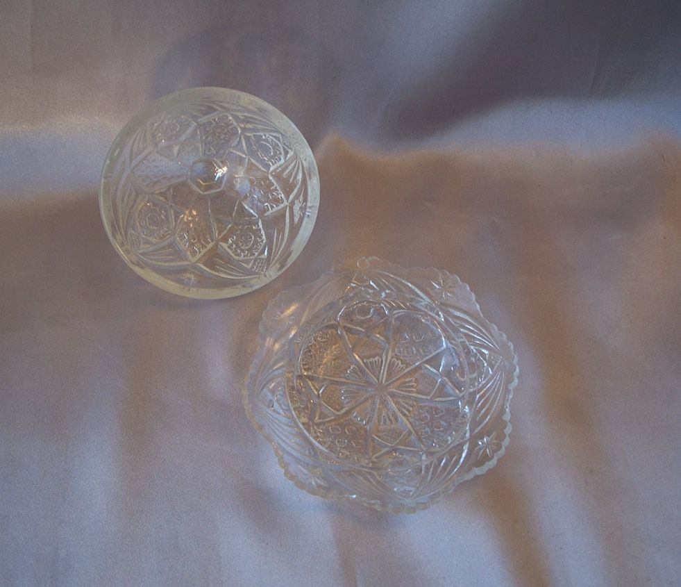 Child's Pressed Glass Butter Dish Child's Pressed Glass Butter Dish