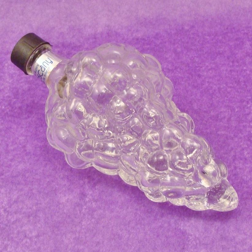 1980's Hand Blown Toscany Glass Grape Cluster Bottle 1980's Hand Blown Toscany Glass Grape Cluster Bottle