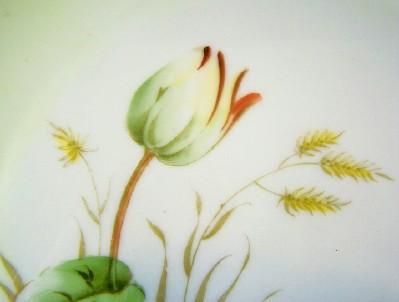 Antique Z&S (Zeh Scherzer Bavaria) Hand Painted Cake Plate, Lilies on the Pond, Studio Artist Dupont, ca. 1900 Antique Z&S (Zeh Scherzer Bavaria) Hand Painted Cake Plate, Lilies on the Pond, Studio Artist Dupont, ca. 1900
