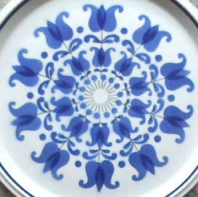 Retro Fashion  Plaque on Vintage Mikasa Large 12 3 8  Blue   White Platter  Tulip Windmill From