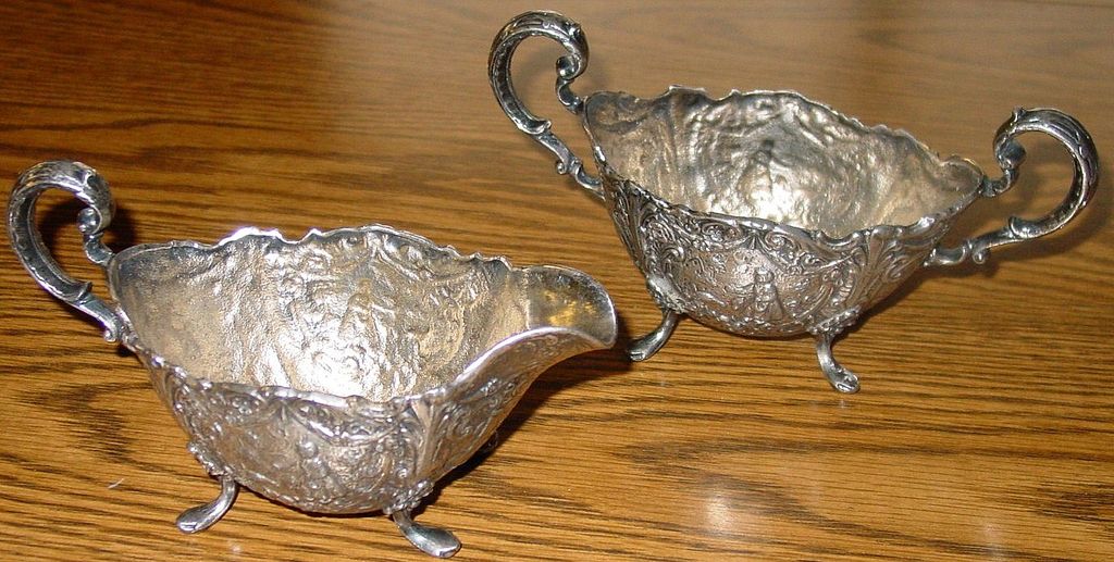 WB Mfg Co (WEIDLICH BROS) Large Plated Sugar & Creamer WB Mfg Co (WEIDLICH BROS) Large Plated Sugar & Creamer
