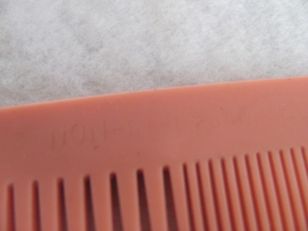 Art Deco NOS Twin Cut Galalith British made Coral Comb 2 for 1 offer Art Deco NOS Twin Cut Galalith British made Coral Comb 2 for 1 offer
