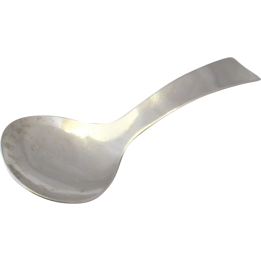 Allan Adler Sterling Silver Tea Caddy Spoon MODERN Allan Adler Sterling Silver Tea Caddy Spoon MODERN