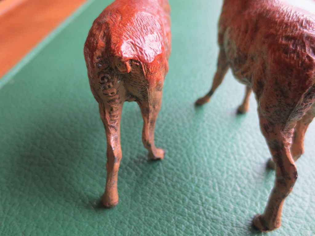 Putz Metal Reindeer made in Germany 1920s Putz Metal Reindeer made in Germany 1920s