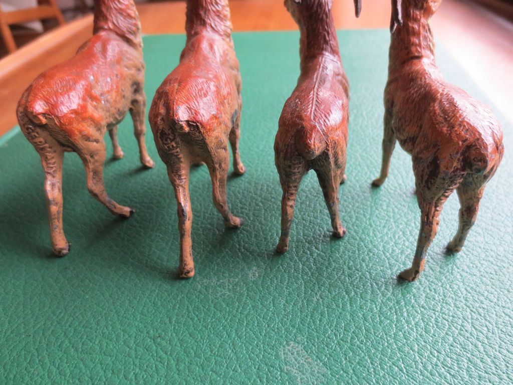 Putz Metal Reindeer made in Germany 1920s Putz Metal Reindeer made in Germany 1920s