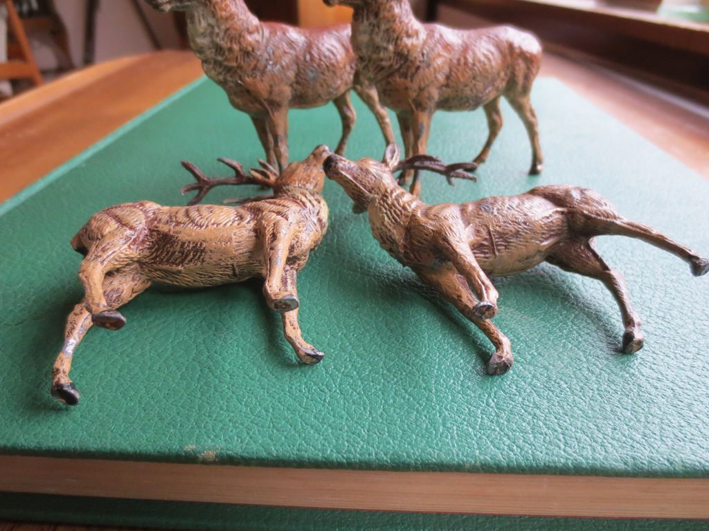 Putz Metal Reindeer made in Germany 1920s Putz Metal Reindeer made in Germany 1920s