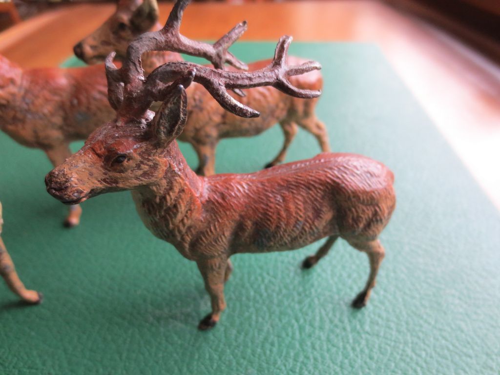 Putz Metal Reindeer made in Germany 1920s Putz Metal Reindeer made in Germany 1920s
