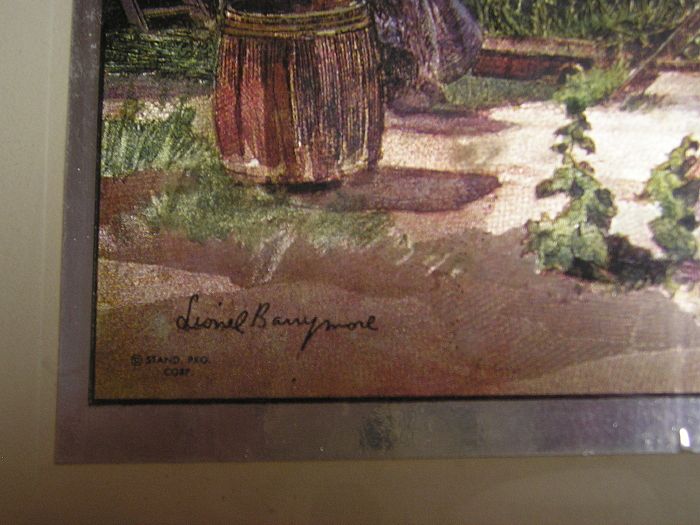 Vintage Signed Lionel Barrymore Foil Picture "Point Mugu" Vintage Signed Lionel Barrymore Foil Picture "Point Mugu"