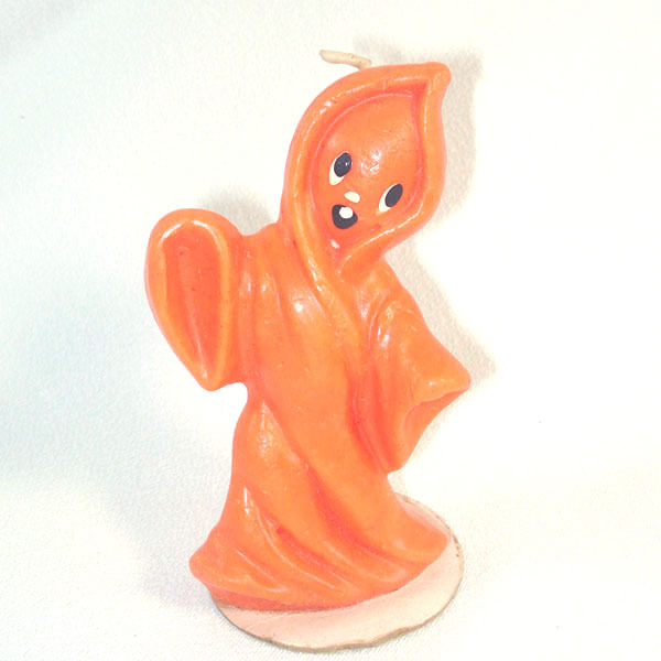 Gurley Orange Halloween Ghost Figural Candle Gurley Orange Halloween Ghost Figural Candle