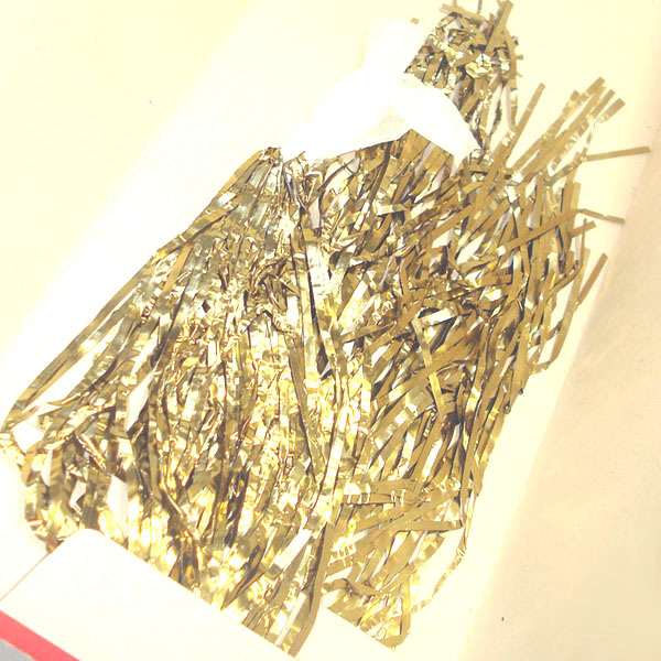 2 unused packs german gold lametta christmas tinsel from 2 unused packs german gold lametta christmas tinsel from