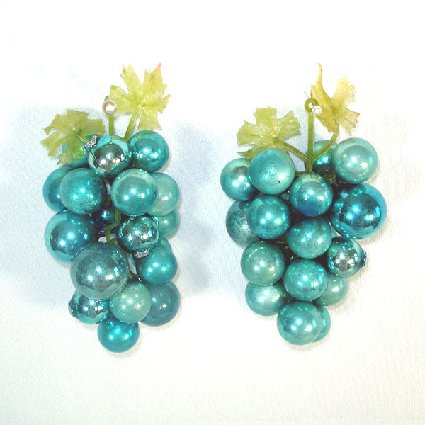 decorative blue glass grape clusters made with christmas decorative blue glass grape clusters made with christmas