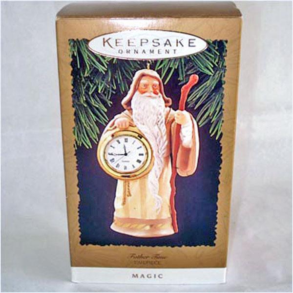 Hallmark 1996 Father Time Timepiece Clock Christmas Ornament MIB Hallmark 1996 Father Time Timepiece Clock Christmas Ornament MIB