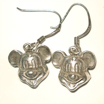 Mickey Mouse Metal Pierced Earrings Mickey Mouse Metal Pierced Earrings