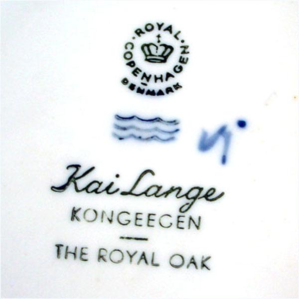 Royal Copenhagen 1967 Royal Oak Christmas Plate With Box Royal Copenhagen 1967 Royal Oak Christmas Plate With Box