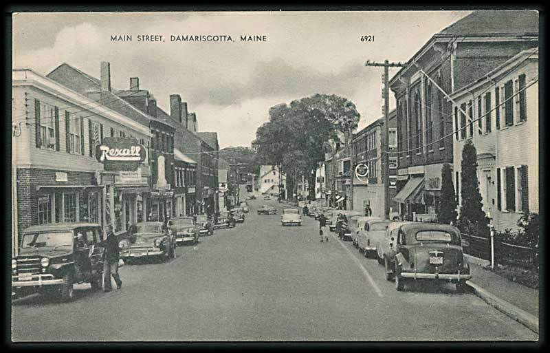 "Main Street, Damariscotta" (1950') "Main Street, Damariscotta" (1950')