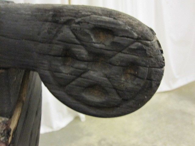 Antique 1800's Chair from Mexico Sling Seat Empire Style Great Pattern Chair SEE Antique 1800's Chair from Mexico Sling Seat Empire Style Great Pattern Chair SEE
