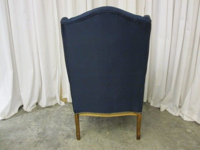 Antique Wing Back Chair Maple Trim w Fresh Upholstery Elegant Style MUST SEE IT Antique Wing Back Chair Maple Trim w Fresh Upholstery Elegant Style MUST SEE IT