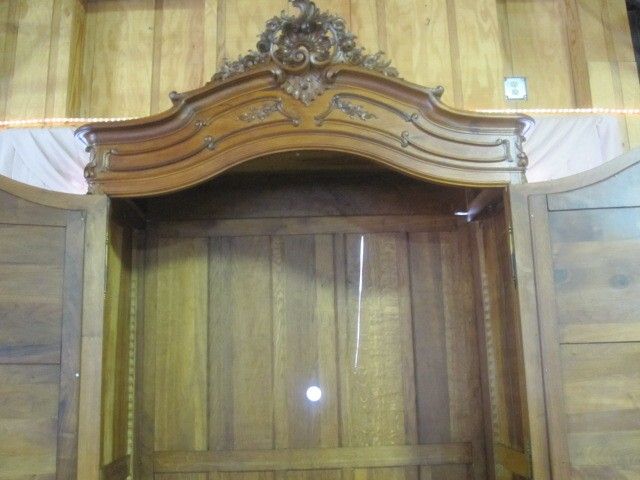 Antique 1880s Armoire Wardrobe w Mirrored Doors & Drawer Base Excellent Cond Antique 1880s Armoire Wardrobe w Mirrored Doors & Drawer Base Excellent Cond