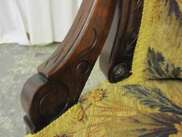 Antique 1800's Renaissance Revival Style Chair w Fresh Upholstery Extra Nice Antique 1800's Renaissance Revival Style Chair w Fresh Upholstery Extra Nice