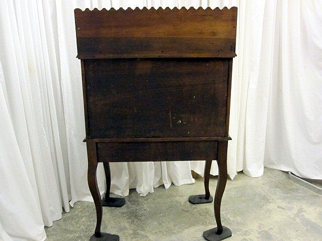Antique Oak Eastlake Drop Front Plantation Desk w Slots Antique Oak Eastlake Drop Front Plantation Desk w Slots