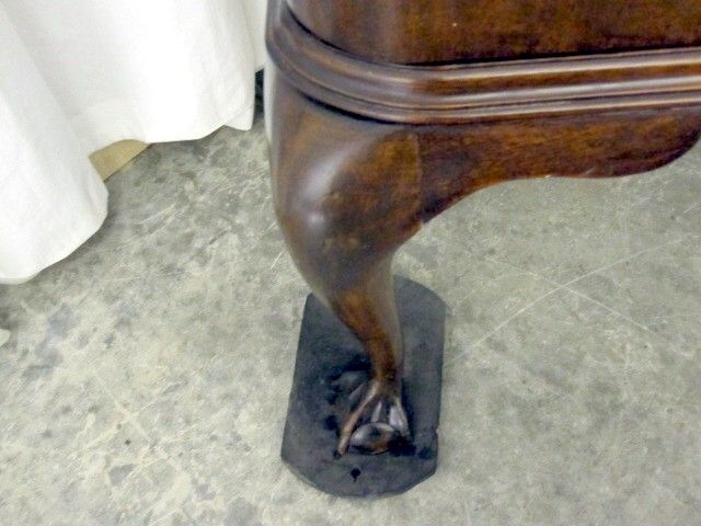 Antique Queen Anne Style 1/4 Sawn Walnut Buffet Server Claw Ball Feet VERY NICE Antique Queen Anne Style 1/4 Sawn Walnut Buffet Server Claw Ball Feet VERY NICE