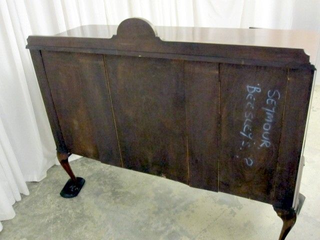 Antique Queen Anne Style 1/4 Sawn Walnut Buffet Server Claw Ball Feet VERY NICE Antique Queen Anne Style 1/4 Sawn Walnut Buffet Server Claw Ball Feet VERY NICE