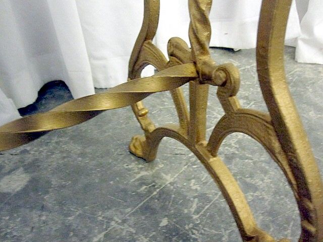 Antique Iron Bench Victorian Style w Tapestry Like Upholstery Extra Nice Cond Antique Iron Bench Victorian Style w Tapestry Like Upholstery Extra Nice Cond