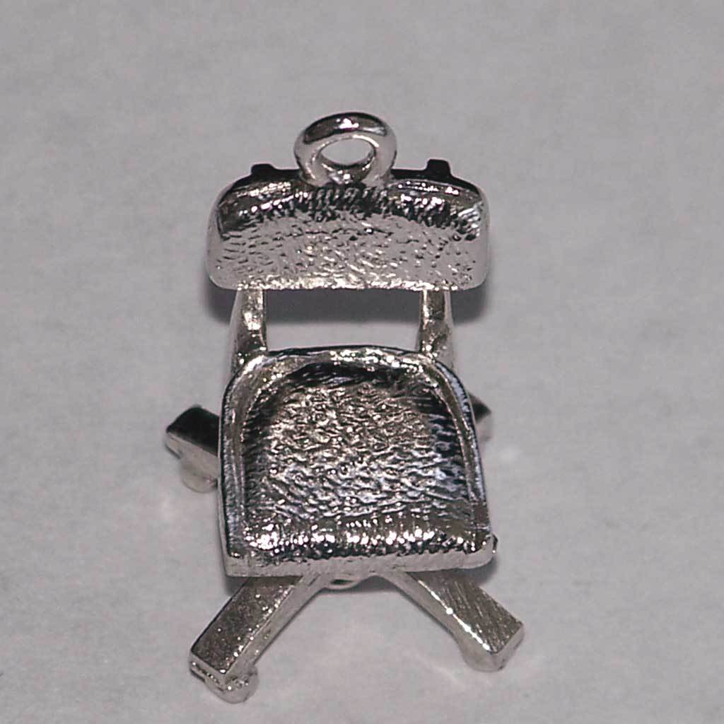 Sterling Silver Mechanical Articulated Office Desk Chair Charm Sterling Silver Mechanical Articulated Office Desk Chair Charm