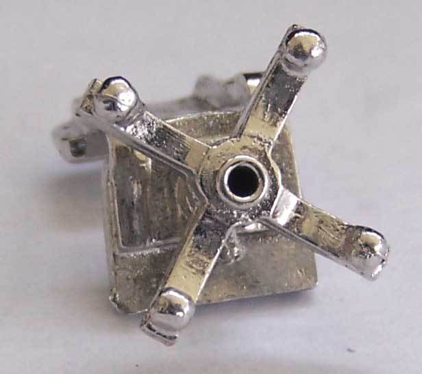 Sterling Silver Mechanical Articulated Office Desk Chair Charm Sterling Silver Mechanical Articulated Office Desk Chair Charm