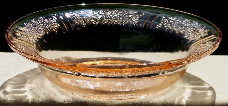 3 Pink Depression Glass Sharon Flat Rim Soup Bowls 3 Pink Depression Glass Sharon Flat Rim Soup Bowls