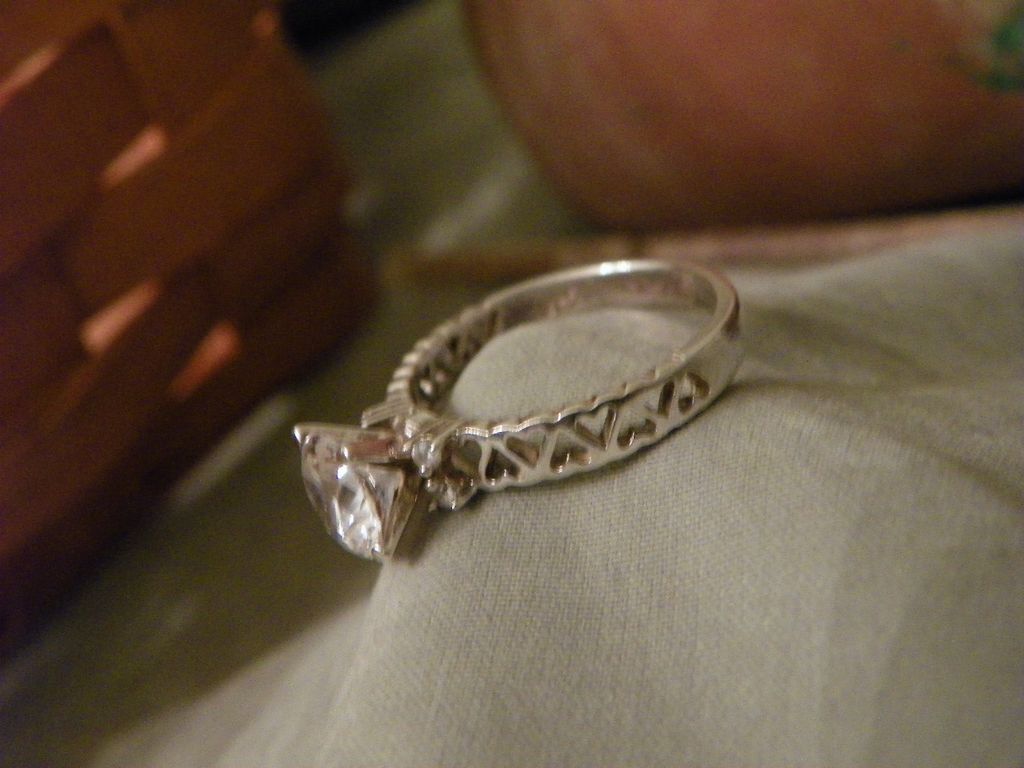 Heart Cut Out in Sterling Silver with Clear Cubic Zirconia Size 7 Ring Heart Cut Out in Sterling Silver with Clear Cubic Zirconia Size 7 Ring