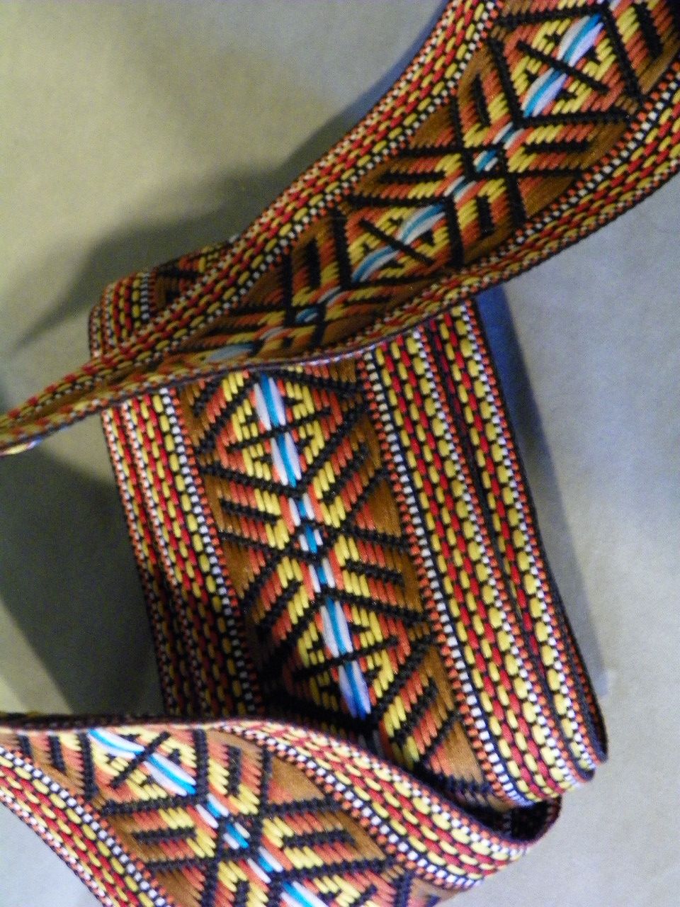 Wide Vintage Woven and Embroidered Sewing Trim 1960's 1970's Tribal Wide Vintage Woven and Embroidered Sewing Trim 1960's 1970's Tribal