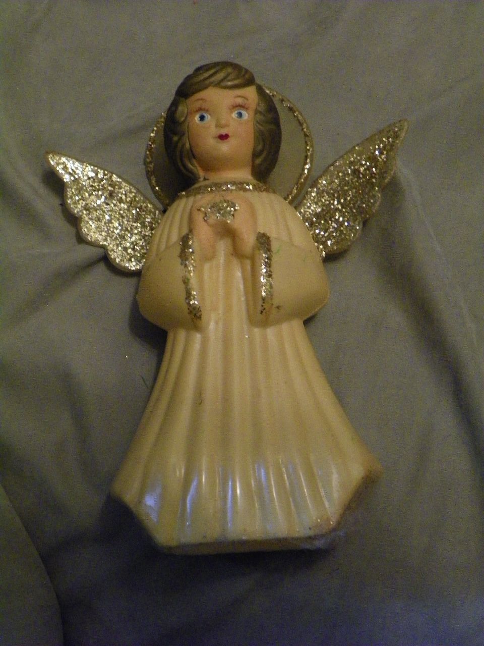 Vintage Doubl Glo Christmas Angel Tree Topper Vintage Doubl Glo Christmas Angel Tree Topper