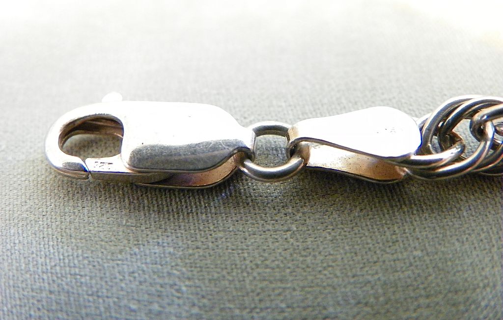 Bracelet Sterling Silver Italy Triple Link Winding Round Design Bracelet Sterling Silver Italy Triple Link Winding Round Design