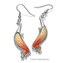 Franz Porcelain Butterfly Wing Earrings Franz Porcelain Butterfly Wing Earrings