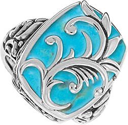 Boma Sterling and Turquoise Ring Boma Sterling and Turquoise Ring