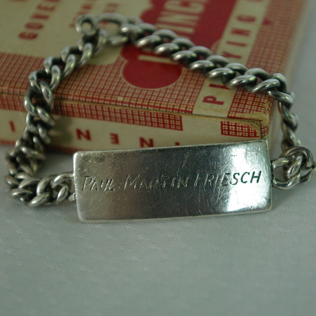 World War II Identification Bracelet from crowandcatfish on Ruby Lane