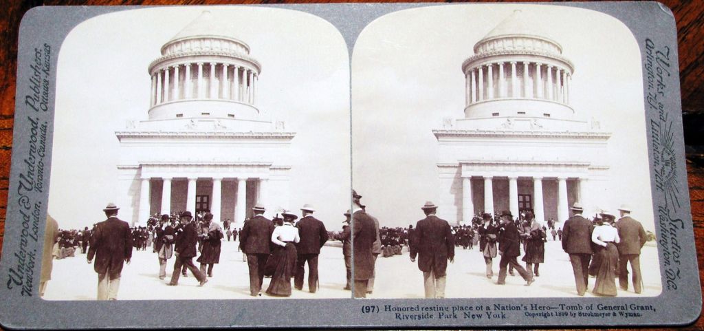 1899 New York City Landmark Stereo View ––- Tomb of Ulysses S. Grant – Riverside Park – United States President & Civil War General & Union Commander 1899 New York City Landmark Stereo View ––- Tomb of Ulysses S. Grant – Riverside Park – United States President & Civil War General & Union Commander