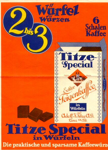 Coffee advertisement. Austrian poster of the 30ies Coffee advertisement. Austrian poster of the 30ies